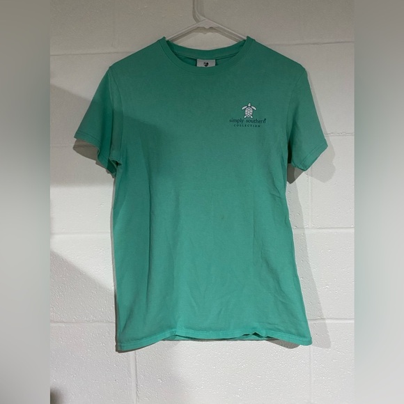 Simply Southern Mint Green Tee - Picture 1 of 3